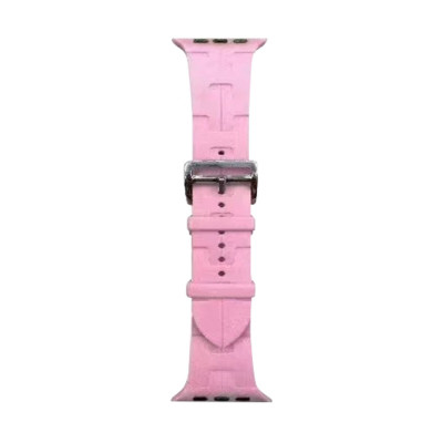Ремінець для годинника Apple Watch Hermès 42/44/45/49mm 8.Pink (Hermes42-8.Pink) - зображення 1