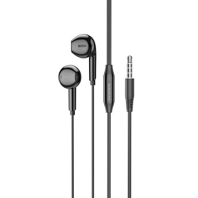Навушники BOROFONE BM71 Light song universal earphones with mic Black (BM71B) - изображение 3