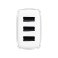 Мережевий зарядний пристрій Baseus Compact  Charger 3U 17W EU White (Колір Белый) - фото № 4