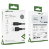 Кабель ACEFAST C3-04 USB to Type-C 3A, 1.2m, TPE, TPE connectors, Black (Черный)- № 3