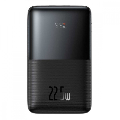 Зовнішній акумулятор Baseus Bipow Pro Digital Display Fast Charge Power Bank 20000mAh 22.5W Black - зображення 1