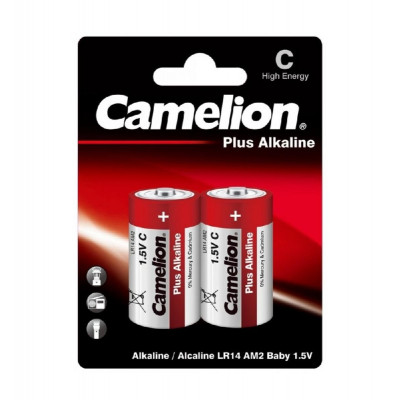 Батарейка CAMELION Plus ALKALINE C/LR14 BP2 2шт (C-11000214) (4260033150011) - зображення 1