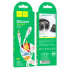 Аудiокабель HOCO UPA22 iP silicone digital audio conversion cable White (7068)- № 2