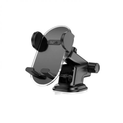 Тримач для мобільного HOCO H3 Shiny press type car holder(center console) Black (6931474790231) - зображення 1
