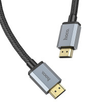 Кабель HOCO US03 HDTV 2.1 Male to Male 8K ultra HD data cable(L=1M) Black (Колір 7073) - фото № 3