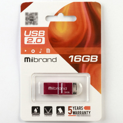 Flash Mibrand USB 2.0 Chameleon 16Gb Pink (MI2.0/CH16U6P) - зображення 2