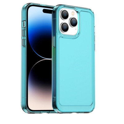 Чохол для смартфона Cosmic Clear Color 2 mm for Apple iPhone 14 Pro Transparent Blue (ClearColori14PTrBlue) - изображение 1