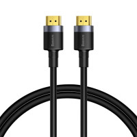 Кабель Baseus Cafule 4KHDMI Male To 4KHDMI Male Adapter Cable 2m Black (Колір 7073) - фото № 2