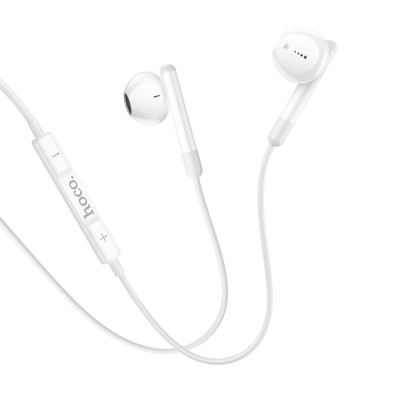 Навушники HOCO M93 wire control earphones with microphone White (6931474765239) - зображення 2