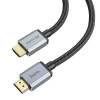 Кабель HOCO US03 HDTV 2.1 Male to Male 8K ultra HD data cable(L=1M) Black (7073)- № 2