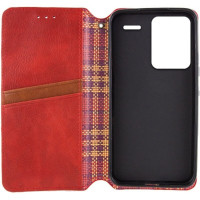 Чохол-книжка для смартфона Rubic Leather for Xiaomi Redmi Note 13 Pro Plus 5G Red (Колір 30786) - фото № 3