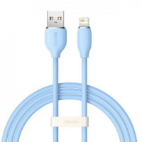 Кабель Baseus Jelly Liquid Silica Gel Fast Charging Data Cable USB to iP 2.4A 1.2m Blue