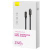 Кабель Baseus Tungsten Gold Fast Charging Data Cable Type-C to Type-C 240W 3m Black (7073)- № 2