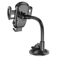 Автотримач для телефона HOCO H10 General car holder(windshield) Black (Колір 7073) - фото № 5