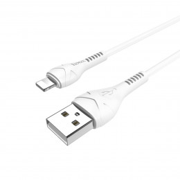 Кабель HOCO X37 USB to iP 2.4A, 1m, PVC, PVC connectors, White