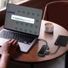 USB-Hub Baseus AcmeJoy 5-Port Type-C HUB Adapter（Type-C to USB3.0*2+USB2.0*1+Type-C PD&Data *1+RJ45*1）Dark Gray (Сірий)- № 5