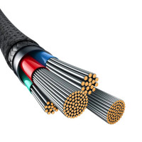 Кабель Baseus Unbreakable Series Fast Charging Data Cable USB to iP 2.4A 2m Cluster Black (Колір Cluster Black) - фото № 4