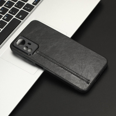 Чохол для смартфона Cosmiс Leather Case for Xiaomi Redmi Note 12s Black (CoLeathXRN12sBlack) - зображення 5