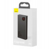 Зовнішній акумулятор Baseus Adaman Metal Digital Display Quick Charge Power Bank 20000mAh 65W Black (7073)- № 5
