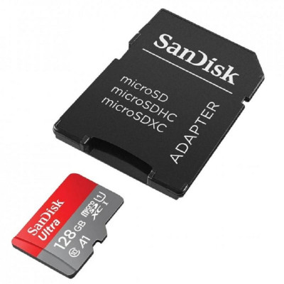 microSDXC (UHS-1) SanDisk Ultra 128Gb class 10 A1 (140Mb/s) (adapter SD) Imaging Packaging - зображення 4