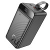 Зовнішній акумулятор HOCO J123D Element 22.5W+PD20W fully compatible power bank with digital display(90000mAh) Black (Черный)- № 2