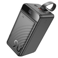 Зовнішній акумулятор HOCO J123D Element 22.5W+PD20W fully compatible power bank with digital display(90000mAh) Black (Цвет Черный) - фото № 2