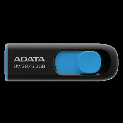 Flash A-DATA USB 3.2 UV 128 512Gb Black/Blue - зображення 1