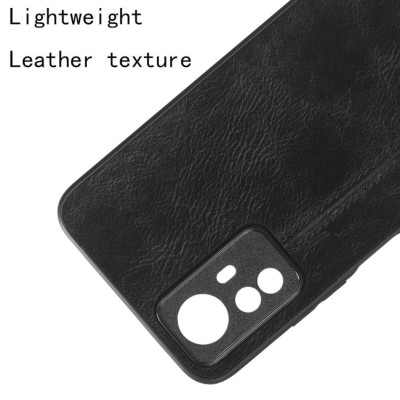 Чохол для смартфона Cosmiс Leather Case for Xiaomi Redmi Note 12s Black (CoLeathXRN12sBlack) - зображення 4