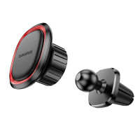 Автотримач для телефона BOROFONE BH124 Roman magnetic car holder (air outlet) Black and Red (Цвет Black-Red) - фото № 6