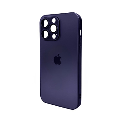 Чохол для смартфона AG Glass Matt Frame Color Logo for Apple iPhone 14 Pro Max Deep Purple - изображение 1