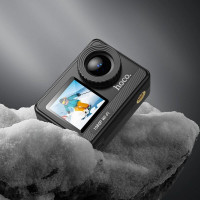Екшн камера HOCO DV103 Dual color screen sports camera Black (Цвет 7073) - фото № 7