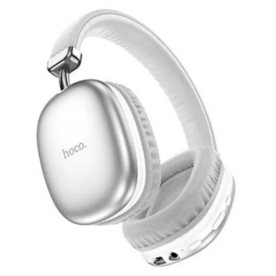 Навушники HOCO W35 Air Triumph BT headset Silver - зображення 4