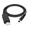 Кабель перетворювач USB-DC 5v-12v (1m) (Black)- № 3