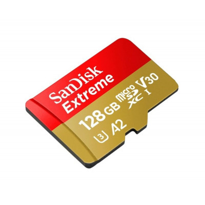 microSDXC (UHS-1 U3) SanDisk Extreme A2 128Gb class 10 V30 (R190MB/s,W90MB/s) - изображение 2