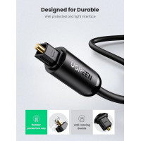 Аудіокабель UGREEN AV122 Toslink Optical Audio Cable 2m (Black)(UGR-70892) (Цвет Черный) - фото № 3