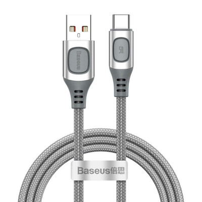 Кабель Baseus Flash Multiple Fast Charge Protocols Convertible Fast Charging Cable USB For Type-C 5A - зображення 2