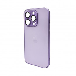Чохол для смартфона AG Glass Matt Frame Color Logo for Apple iPhone 15 Pro Light Purple