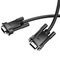 Кабель HOCO US11 VGA male to VGA male HD data cable(L=2M) Black