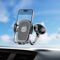Автотримач для телефона HOCO H10 General car holder(windshield) Black (Колір 7073) - фото № 6