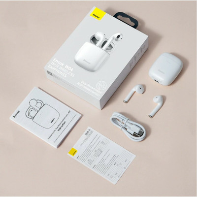 Навушники Baseus Encok True Wireless Earphones W04 Pro White (2022 Edition) - изображение 7