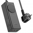 Мережевий зарядний пристрій HOCO NS4 Sharp PD65W(2C1A) desktop socket(EU/GER) Black