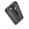 Зовнішній акумулятор BOROFONE BJ57 Graceful 22.5W+PD20W fully compatible power bank with cable (10000mAh) Black (7073)- № 4