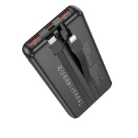 Зовнішній акумулятор BOROFONE BJ57 Graceful 22.5W+PD20W fully compatible power bank with cable (10000mAh) Black (Цвет 7073) - фото № 4