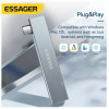 USB-хаб ESSAGER (opp bag) Fengyang  3 in 1 Splitter Silver (Silver)- № 6