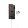 Мережевий подовжувач HOCO AC8A Storm 3-position socket(PD30W/1C3A) Black k49001 - № 1 Мережевий подовжувач HOCO AC8A Storm 3-position socket(PD30W/1C3A) Black (Черный) Hoco - № 1