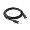 Кабель UGREEN US286 USB 2.0 Type C to Type C Cable Nickel Plating 1.5m (Black) (UGR-50998) (UGR-50998) - зображення 3