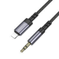 Перехідник BOROFONE BL24 Graceful digital audio conversion cable iP Metal Grey (Колір Metal Gray) - фото № 7