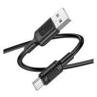 Кабель BOROFONE BX111 Feliz charging data cable Type-C 1m Black (Колір 7073) - фото № 3