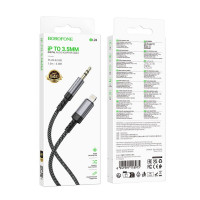 Перехідник BOROFONE BL24 Graceful digital audio conversion cable iP Metal Grey (Колір Metal Gray) - фото № 2