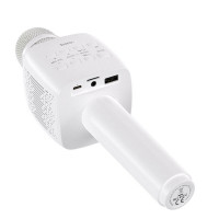 Портативна колонка HOCO BK5 Cantando karaoke microphone White (Цвет 7068) - фото № 2